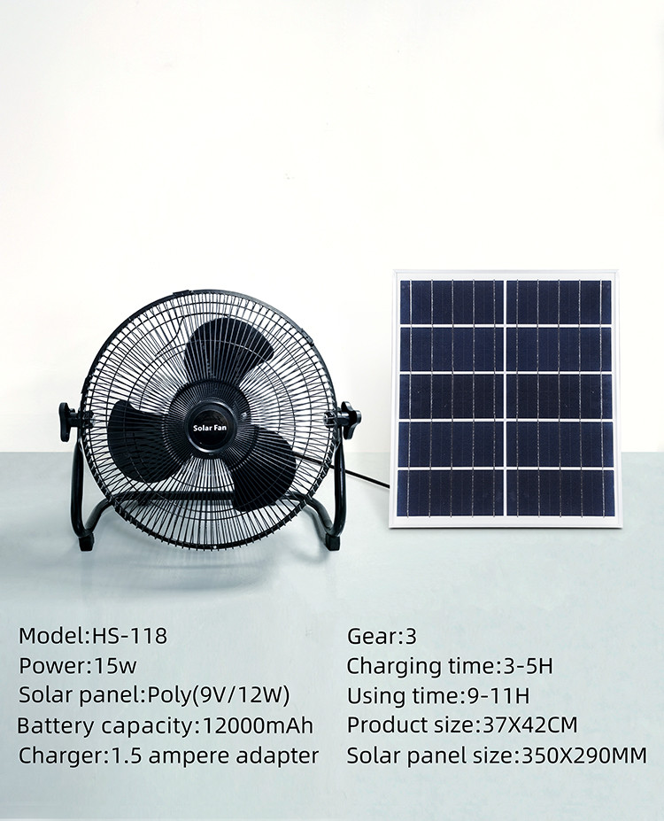 solar powered fan
